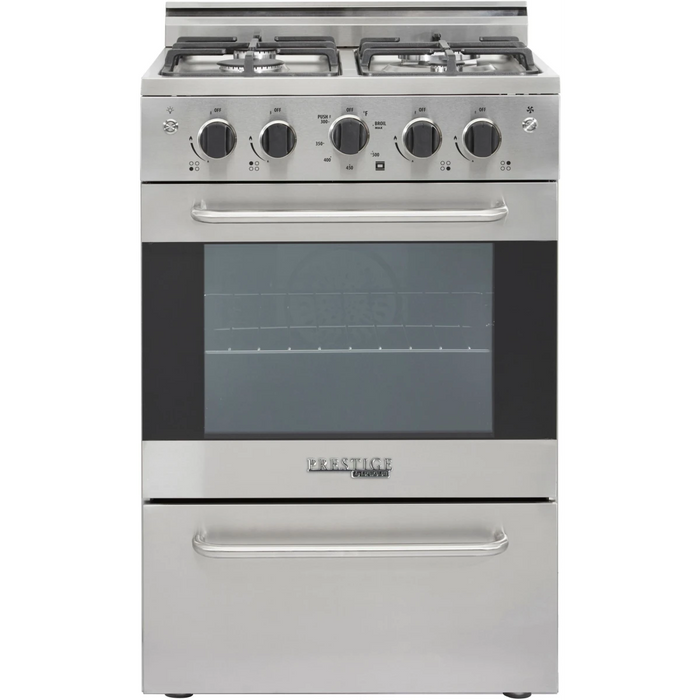 UNIQUE Prestige 24" Freestanding Gas Range, UGP-24V PC1 B