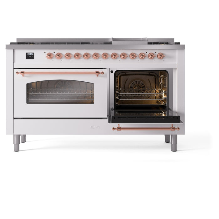 ILVE Nostalgie II 60" Dual Fuel Range UP60FNMPWHP