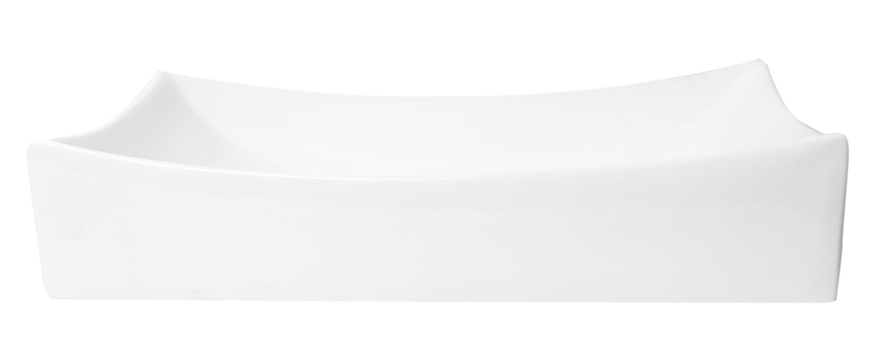 ALFI brand White 26" Fancy Rectangular Above Mount Ceramic Sink ABC904