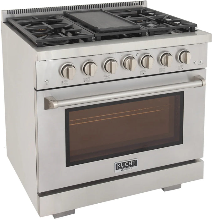 Kucht 36" Freestanding Professional Gas Range KFX3600X-S