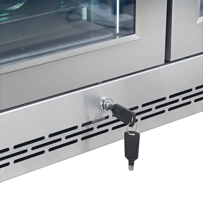 FORNO Abruzzo 48" 102 Bottle Dual Zone Wine Cooler FWCDR6610-48S