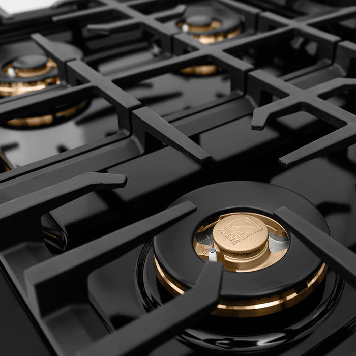 ZLINE Classic Gas Range Black Stainless Steel PCGRB