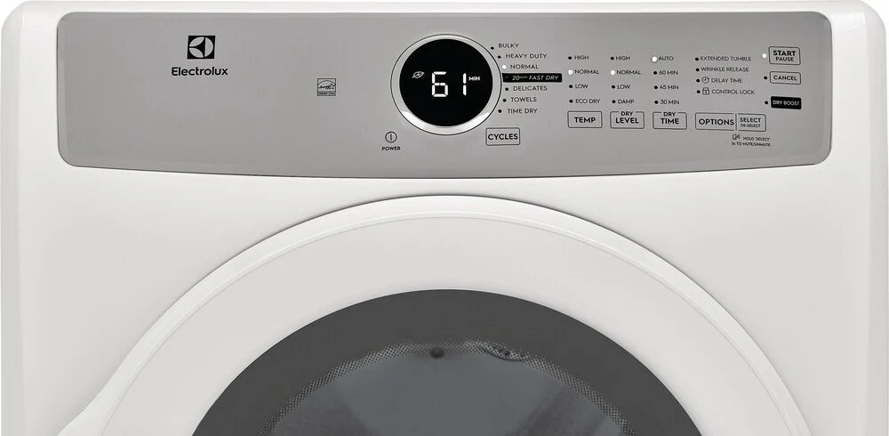 Electrolux 300 Series 27" Gas Dryer, White ELFG7337AW