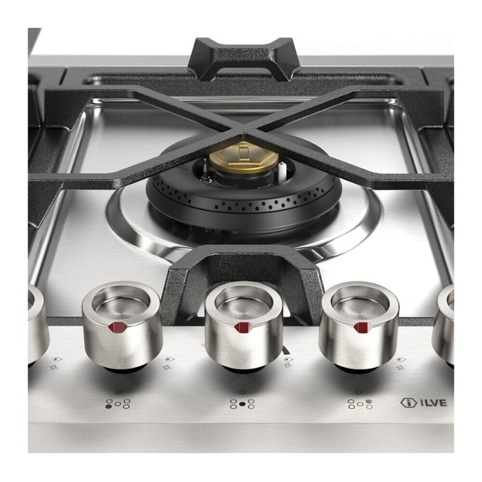 ILVE Panoramagic 36" Built-In Gas Cooktop UHCPMT95FSS