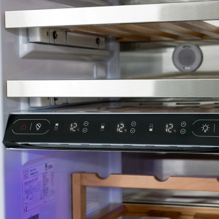 Kucht 24" Built-In Panel Ready Three-Zone Wine Cooler K240W