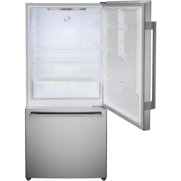 BOSCH 33" Counter-Depth Freestanding Bottom Freezer Refrigerator, B33CM10SNS