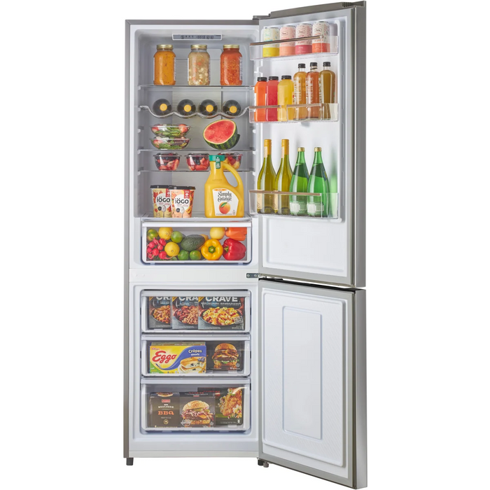 UNIQUE 24" Freestanding Bottom Mount Refrigerator, UGP-328L P SS