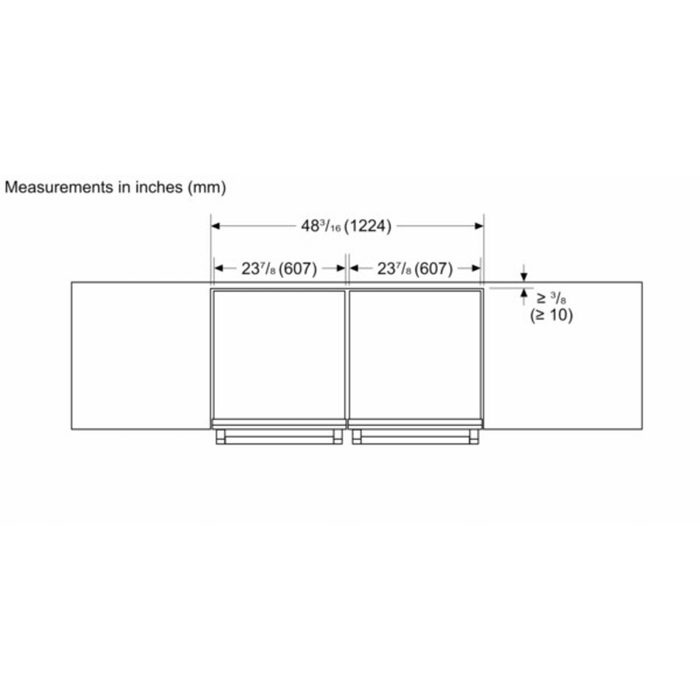 THERMADOR 24"  Built-In Undercounter Double Drawer Freezer Refrigerator, T24UC905DP