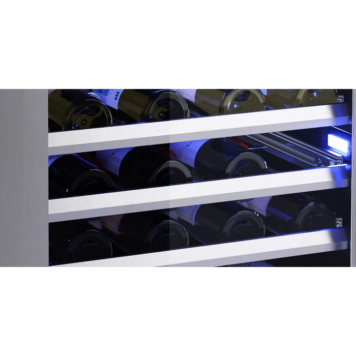 XO 24" Tall Dual Zone Wine Column Refrigerator, XOU2470WDZGB
