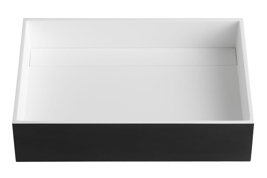 ALFI brand Black Matte 20" Solid Surface Resin Sink ABRS2014BM