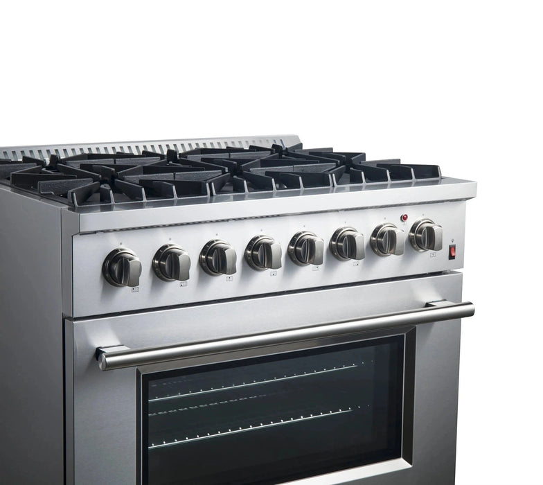 FORNO Marco 36" Dual Fuel Range FFSGS6197-36