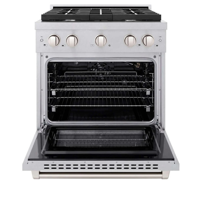 ZLINE 30"Gas Range, Convection Gas Oven , DuraSnow® Stainless Steel, SGRS-30