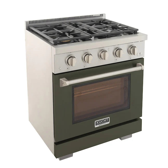 Kucht 30"  Professional Natural Gas Range, 4 Burners, KFX300-G