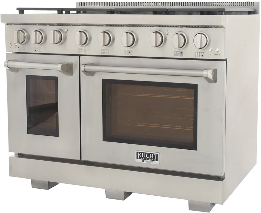 Kucht 48" Freestanding Professional Gas Range Liquid Propane KFX4800X/LP-S