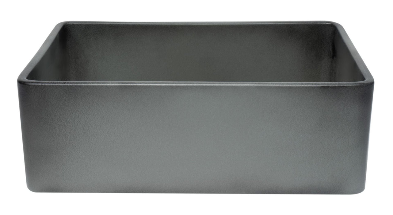 ALFI brand 30" Fireclay Farmouse Kitchen Sink In Concrete Color ABCO3020SB