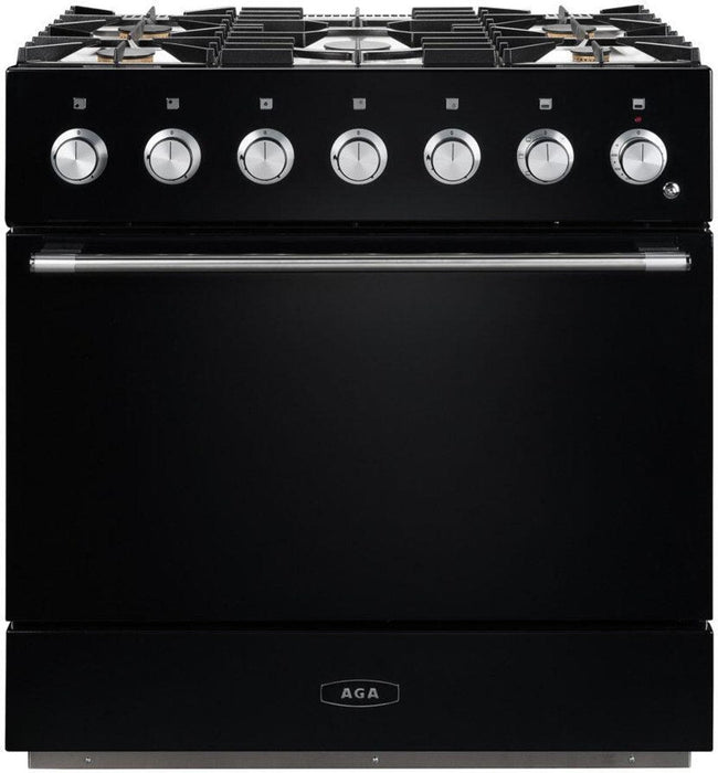 AGA 36" Mercury Dual Fuel Range - Matte Black AMC36DFMBL