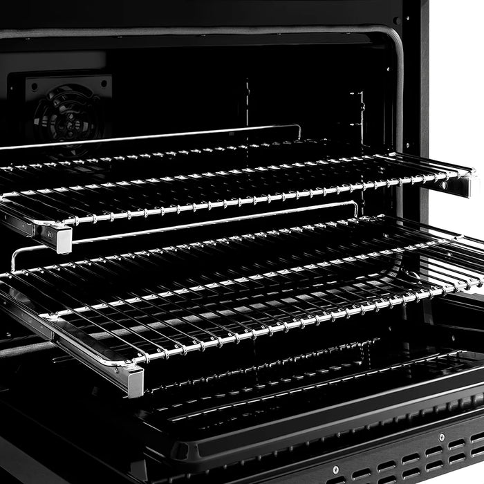 ZLINE 36" Paramount Gas Range, Convection Gas Oven, Black Satin Stainless Steel SGRBS-36