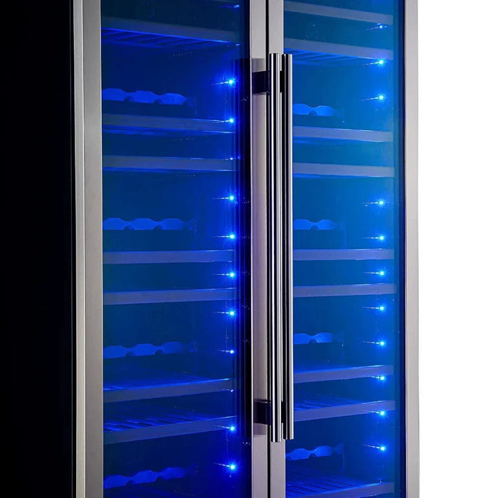 FORNO Vernazza 40" 166 Bottle Dual Zone Wine Cooler FWCDR6642-40S