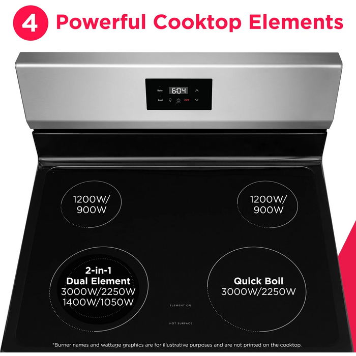 Frigidaire 30" Freestanding Electric Range FCRE3050BS
