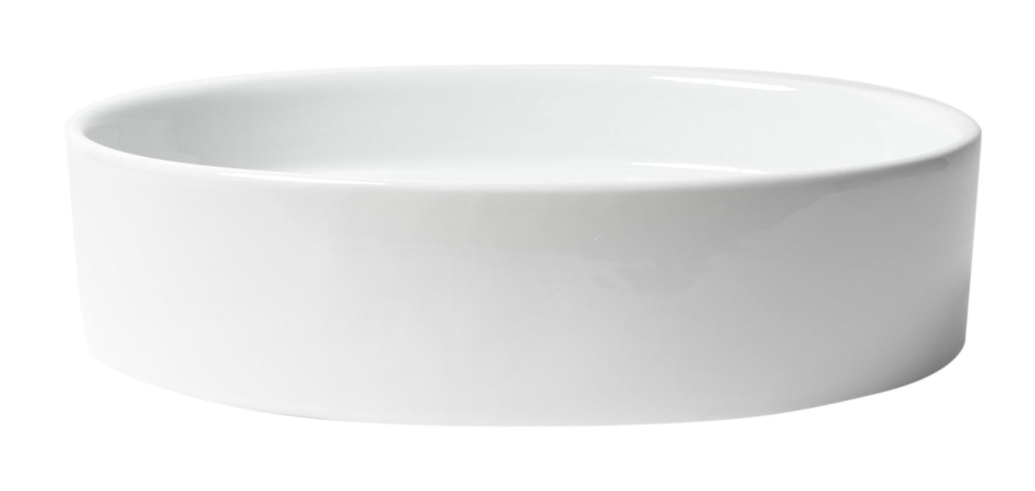 ALFI brand White 22" Oval Above Mount Ceramic Sink ABC911