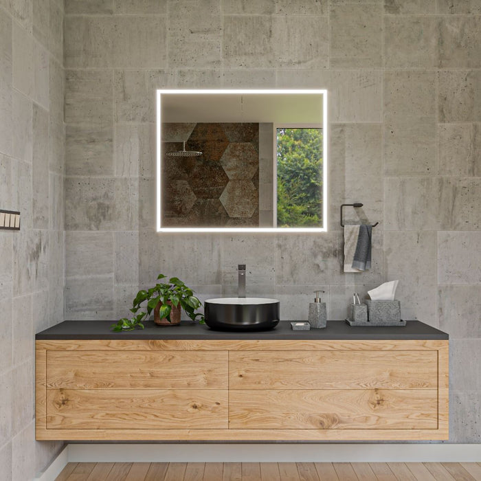 ALFI brand Black & White 15" Round Above Mount Ceramic Sink ABC908