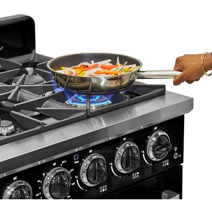 UNIQUE 36" Freestanding Retro Gas Range, UGP-36CR B