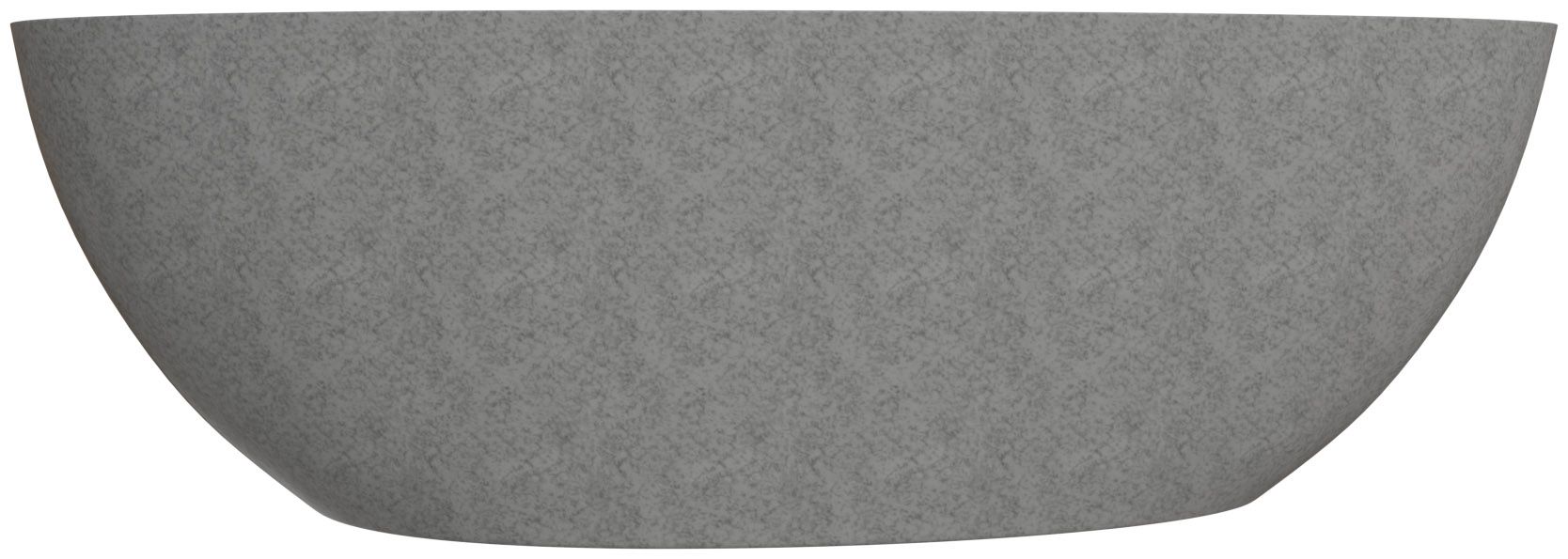 ALFI brand 72" Solid Concrete Tear Drop Freestanding Bathtub ABCO72TUB