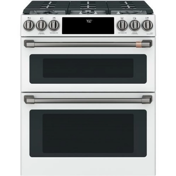 Cafe 30" Slide-In Smart Gas Range, CGS750P4MW2