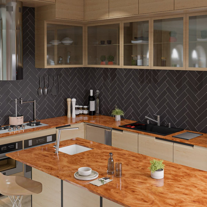 ALFI brand 34" Granite Composite Workstation Step Sink, Accessories AB3418DBDI