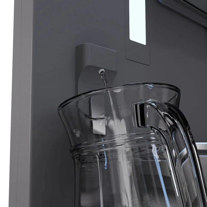 ZLINE 60" Panel Ready Built-In Bottom Freezer Refrigerator,Water Dispenser, Ice Maker, White Matte, Graphite Gray, GRBIV-WM-60