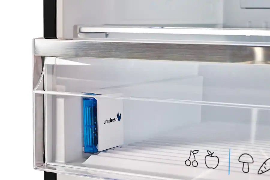 UNIQUE 28" Black Bottom Mount Refrigerator, UNQ-455L B AC