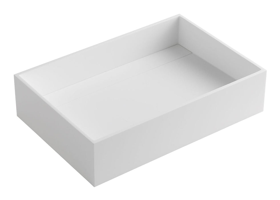 ALFI brand 20" White Matte Solid Surface Resin Sink ABRS2014