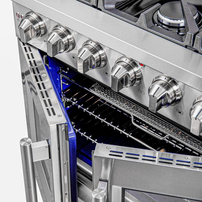 FORNO Massimo 36" French Door Gas on Gas Range FFSGS6439-36