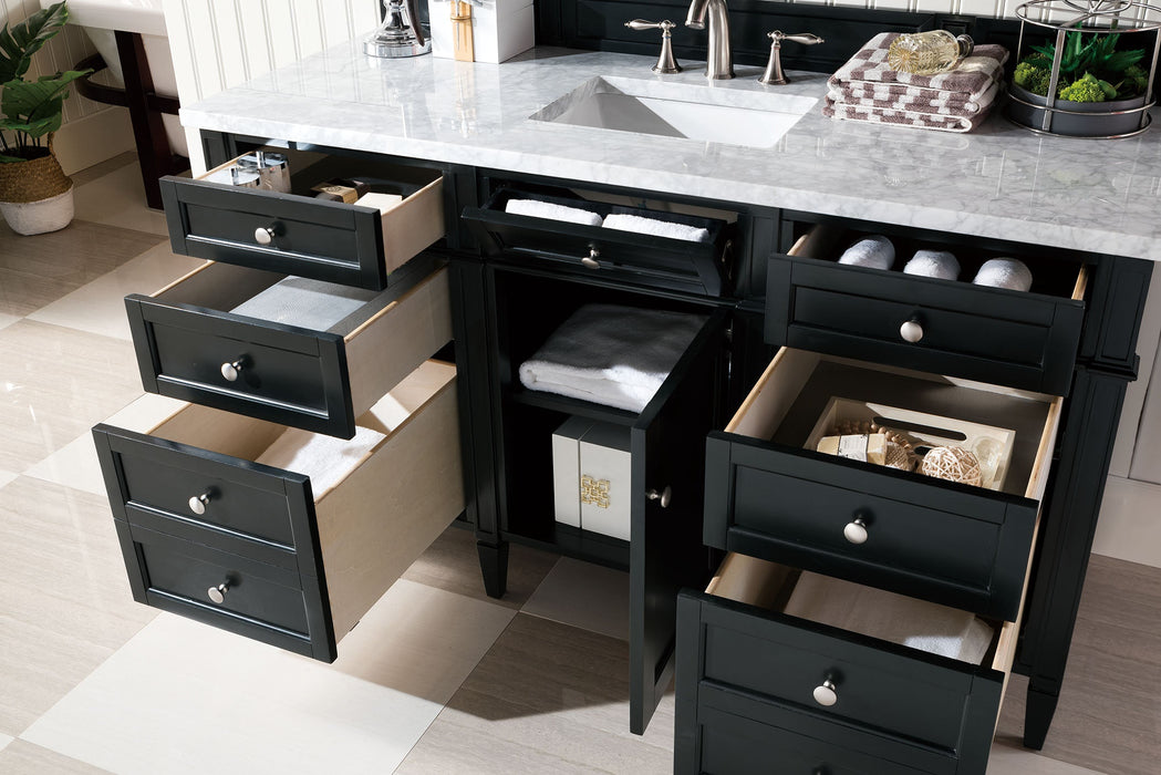 James Martin Brittany 60" Single Bathroom Vanity, Black Onyx