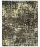8x10 Hand Knotted Charcoal And Beige Modern Contemporary Recycled Silk Area Rug