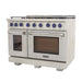 Kucht 48 Inch Natural Gas, All Gas Double Oven Freestanding Range in Stainless Steel KFX480-B - Farmhouse Kitchen and Bath