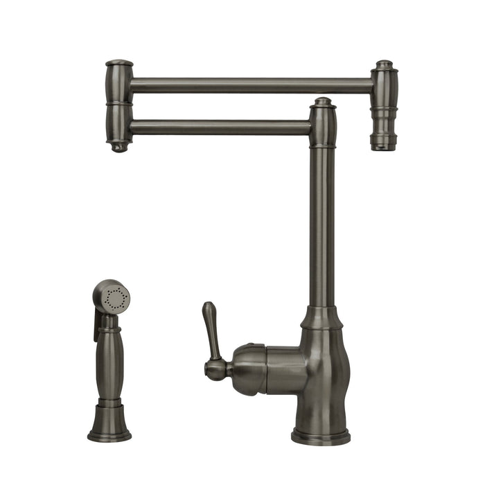 One-Handle Copper Pot Filler Kitchen Faucet with Side Sprayer - AK96918P1