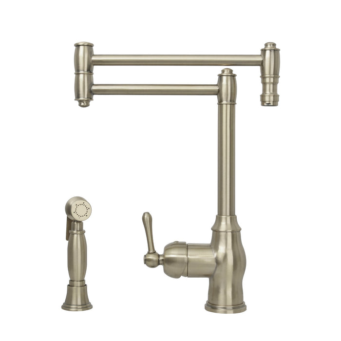 One-Handle Copper Pot Filler Kitchen Faucet with Side Sprayer — AK96918P1-C-48