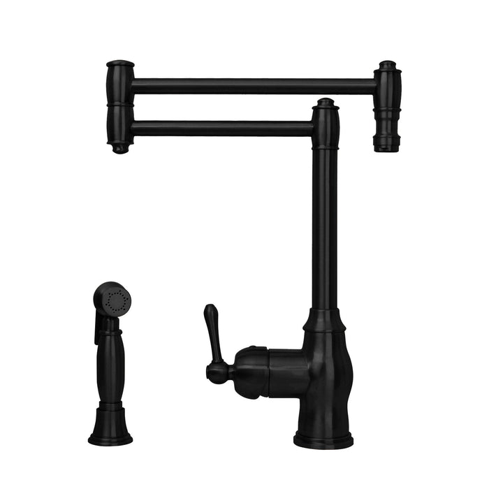 One-Handle Copper Pot Filler Kitchen Faucet with Side Sprayer — AK96918P1-C-48