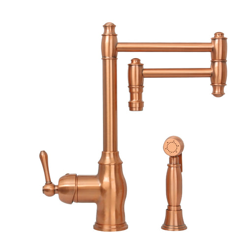 One-Handle Copper Pot Filler Kitchen Faucet with Side Sprayer - Additional View