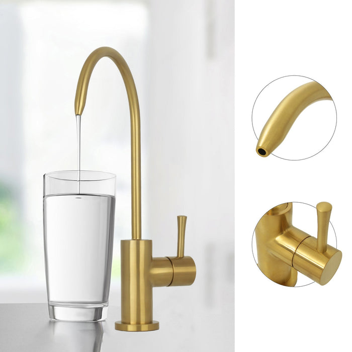 One-Handle Brushed Gold Drinking Water Filter Faucet Water Purifier Faucet - AK97703-BTG