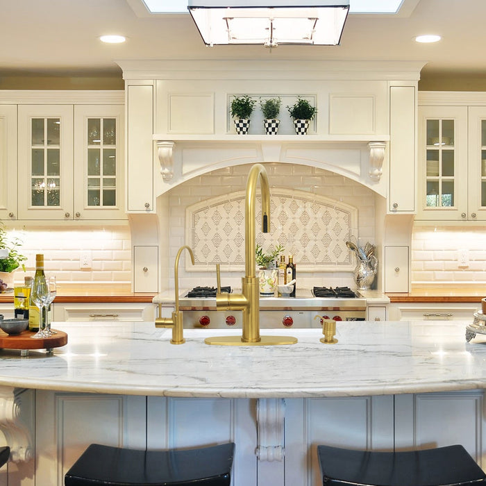 One-Handle Brushed Gold Drinking Water Filter Faucet Water Purifier Faucet - AK97703-BTG