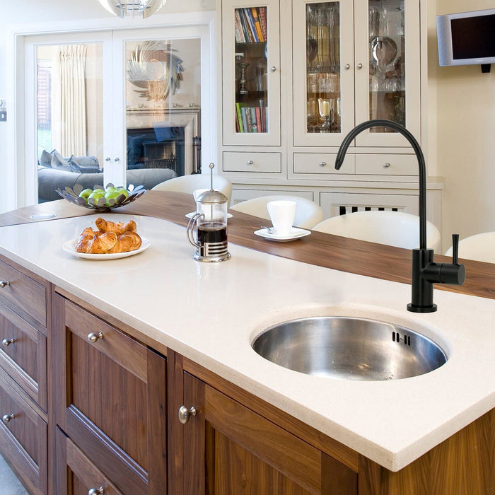 One-Handle Matte Black Drinking Water Filter Faucet Water Purifier Faucet - AK97703-MB