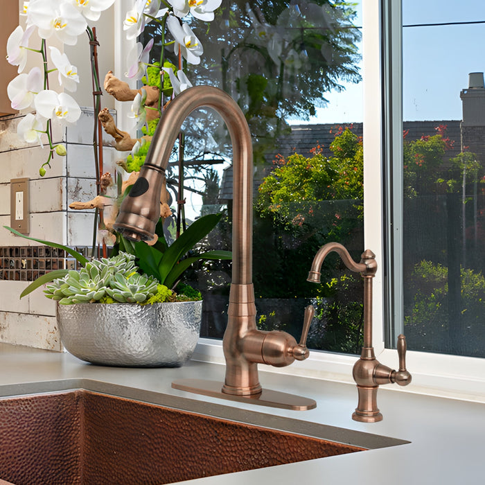 One-Handle Antique Copper Drinking Water Filter Faucet Water Purifier Faucet - AK97718-AC