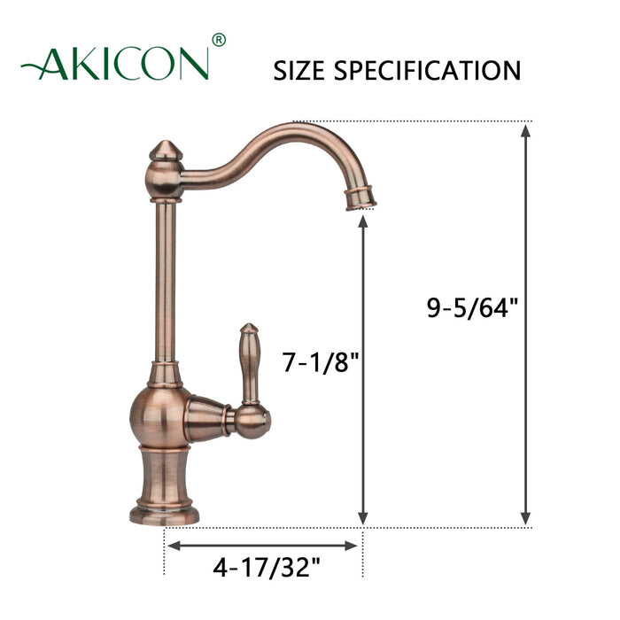 One-Handle Antique Copper Drinking Water Filter Faucet Water Purifier Faucet - AK97718-AC
