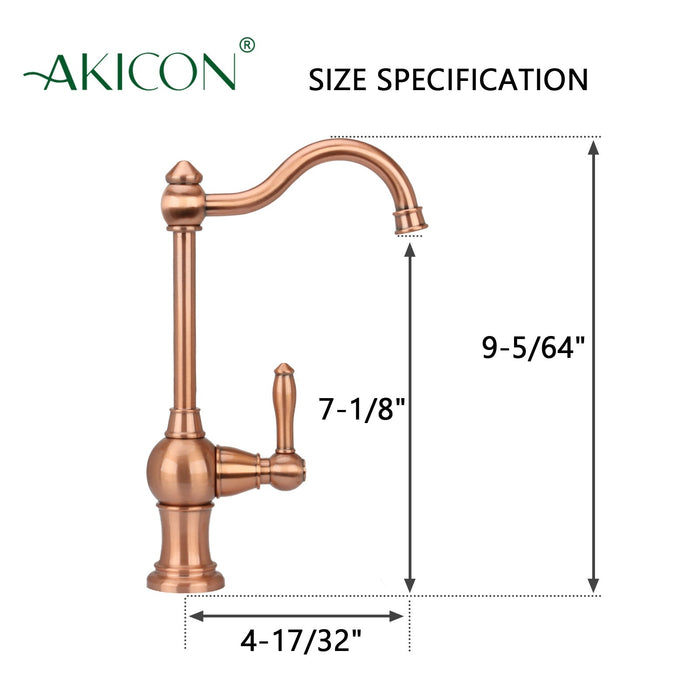 One-Handle Copper Drinking Water Filter Faucet Water Purifier Faucet - AK97718-C