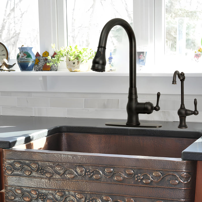 One-Handle Oil Rubbed Bronze Drinking Water Filter Faucet Water Purifier Faucet - Interior View