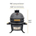 9.8 - in W Kamado Charcoal BBQ Grill – Heavy Duty Ceramic Barbecue Smoker and Roaster with Built - in Thermometer and Stainless Steel Grate - Farmhouse Kitchen and Bath