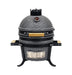 9.8 - in W Kamado Charcoal BBQ Grill – Heavy Duty Ceramic Barbecue Smoker and Roaster with Built - in Thermometer and Stainless Steel Grate - Farmhouse Kitchen and Bath