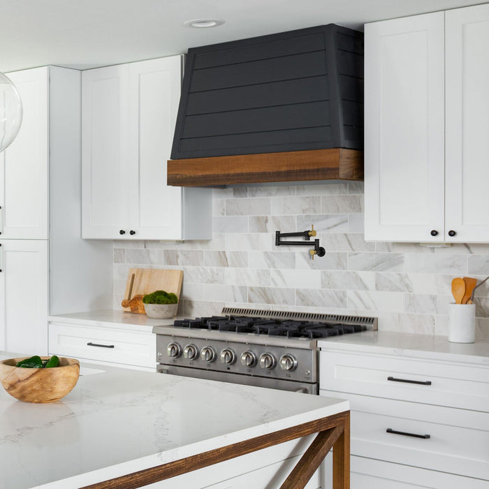 Matte Black & Brushed Gold Pot Filler Kitchen Faucet Wall-Mounted - AK98266-BLBG